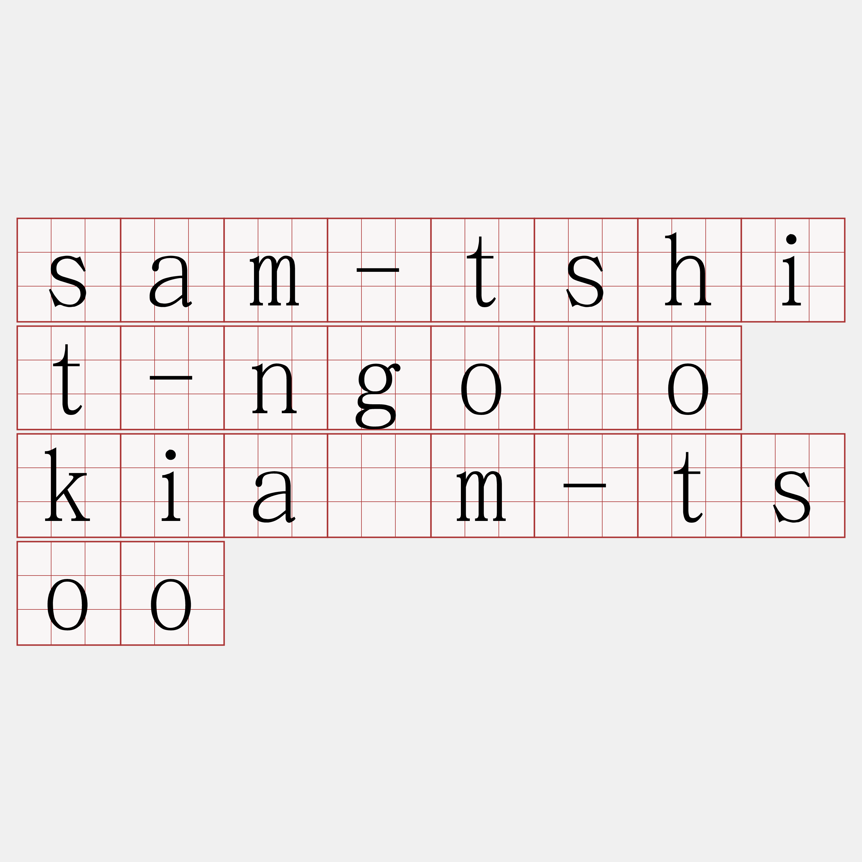 sam-tshit-ngóo kiám-tsoo